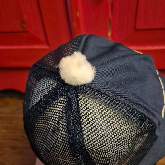 Vintage BF Goodrich Snapback Trucker Hat Small Brim Pom Pom Made in USA Noved - Picture 5 of 8